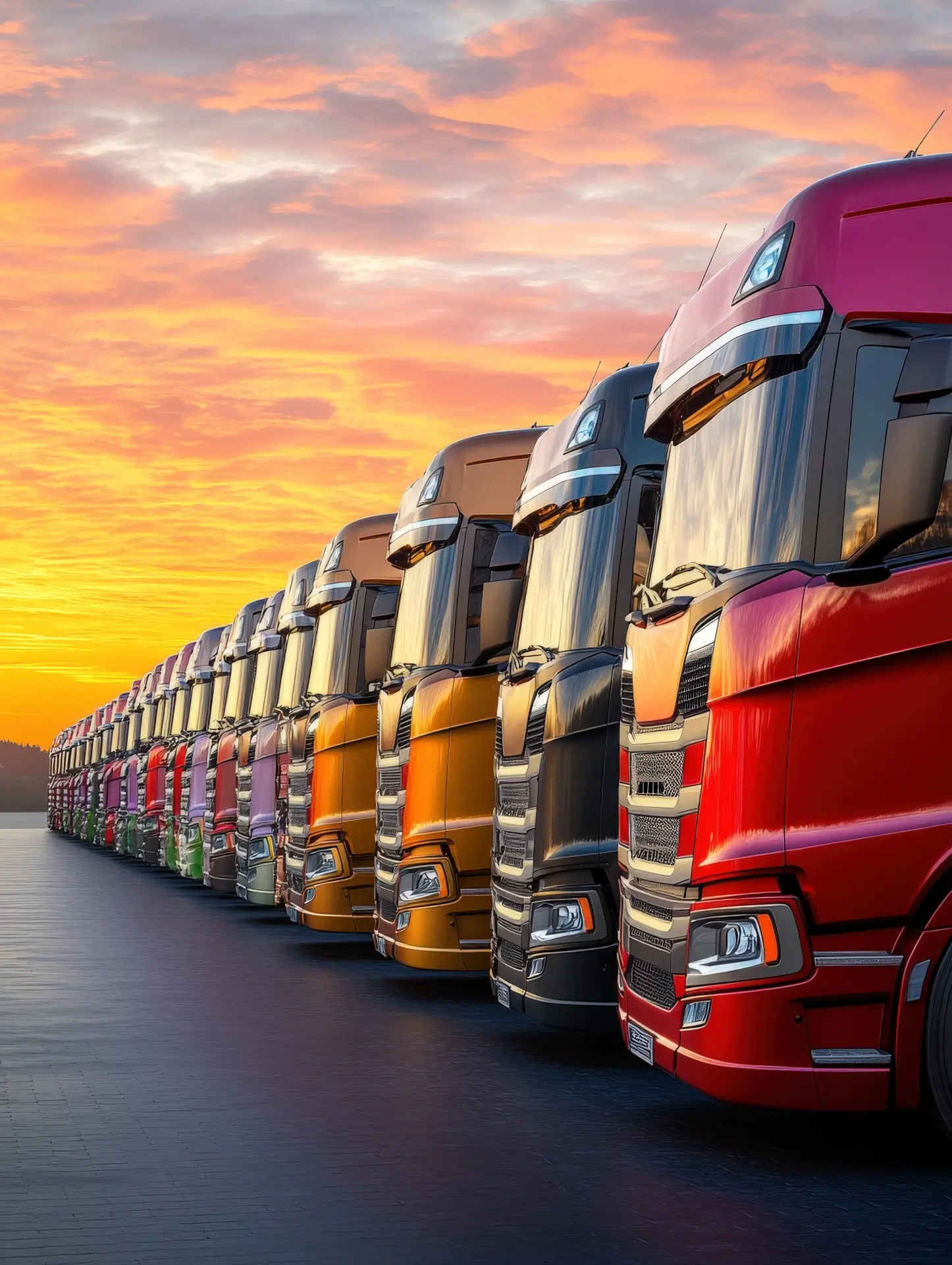 Photo of truck fleet